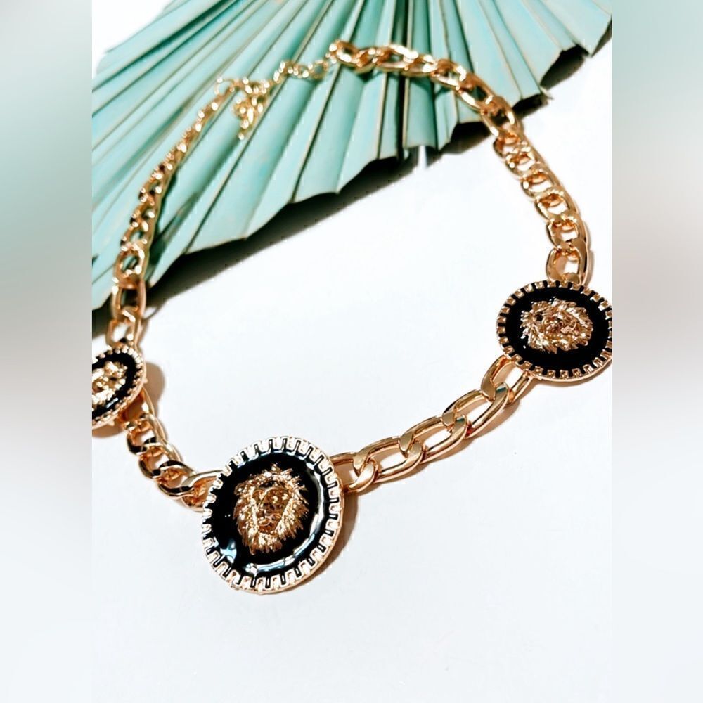 Luxury gold chain necklace S196 - Picture 3 of 4